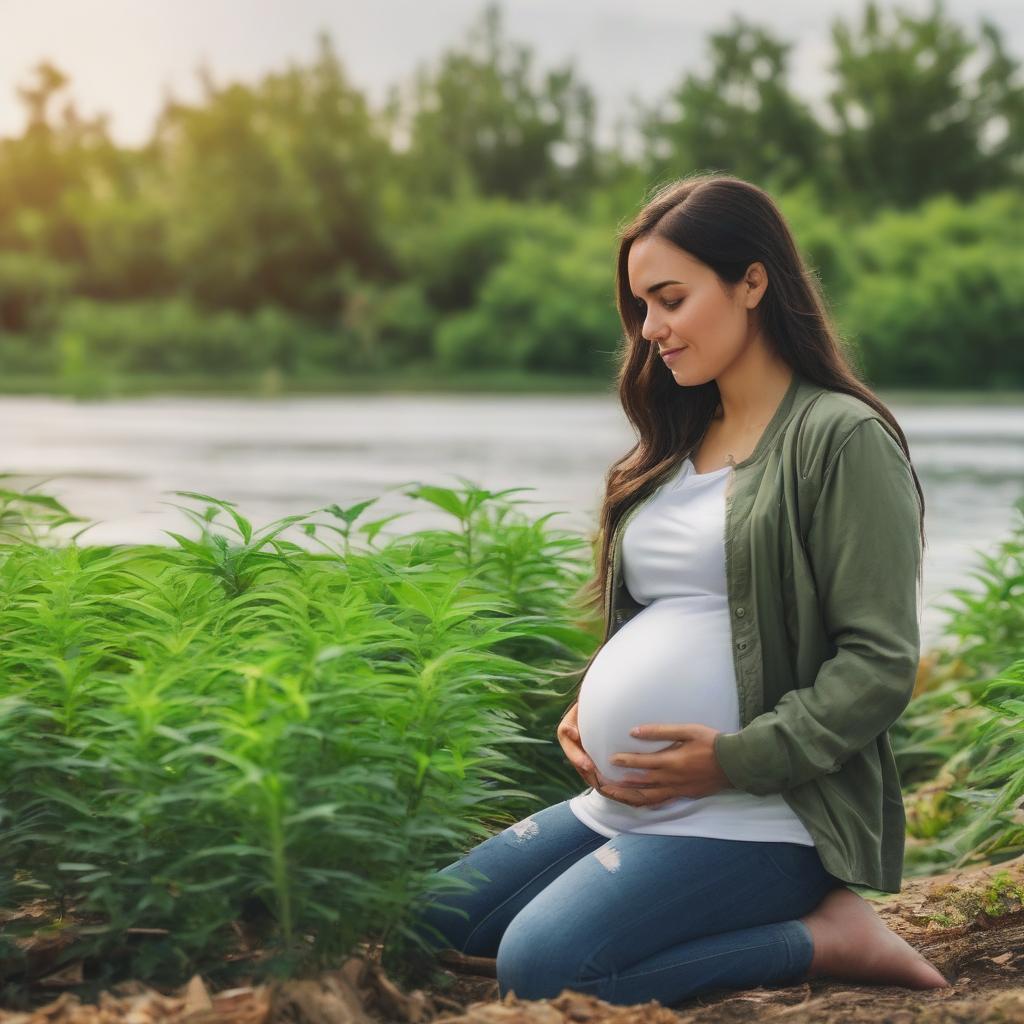 Grafico informativo su sicurezza e rischi del CBD in gravidanza con il supporto di Jurefarm per futuri genitori