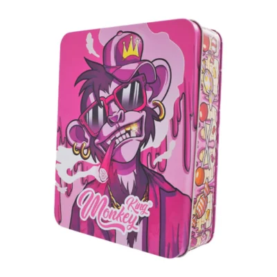 Monkey King Storage Box in Metallo Bubblegum