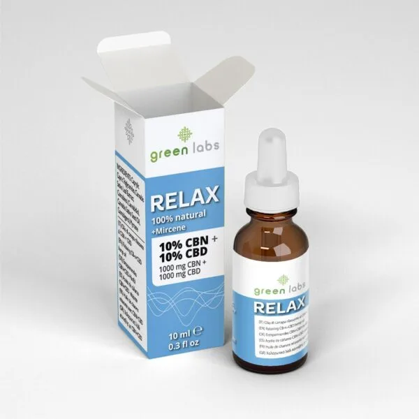 RELAX Olio di Canapa 10% - olio di canapa rilassante - cannabinoide non psicoattivo - TERPENE MICENE che vi sorprenderà- acquista subito!
