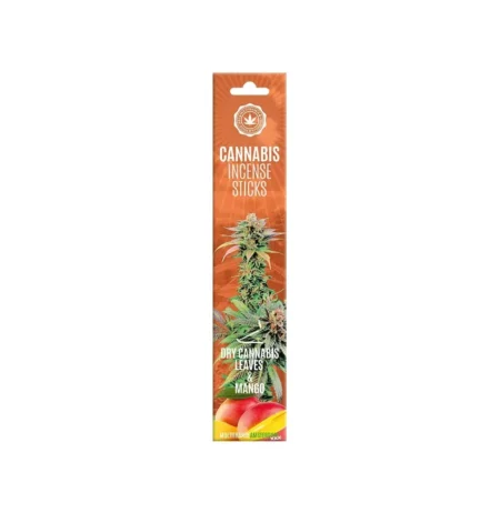 Incenso Mango e foglie fresche di cannabis